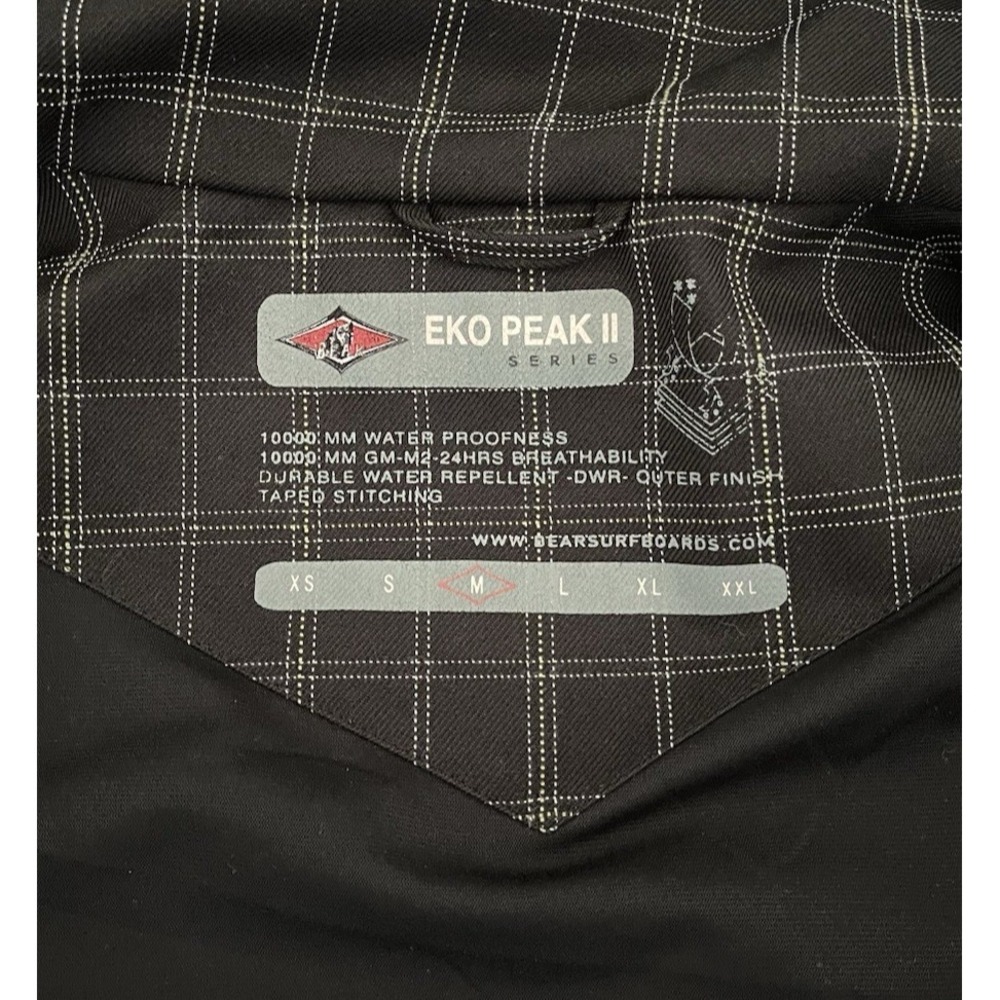 BEAR‎ SURFBOARDS Snowboarding Coat Womens Size Medium Black EKO Series II - Picture 12 of 16
